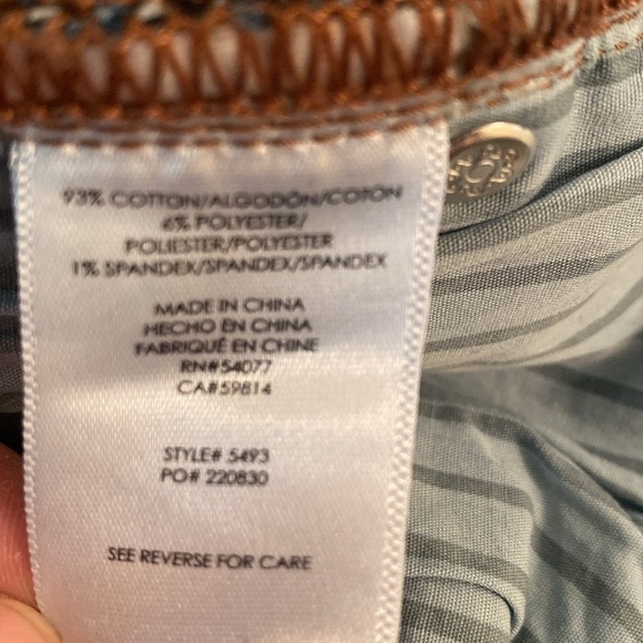 Cabi Denim The Skinny Jeans Dark Blue Wash Size 6 - Picture 6 of 8